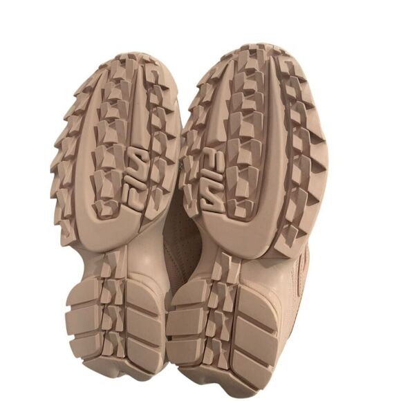 NWB FILA Women's Disruptor II Premium SNEAKERS Peach Blush/Brown/fila 6M US - Picture 5 of 7